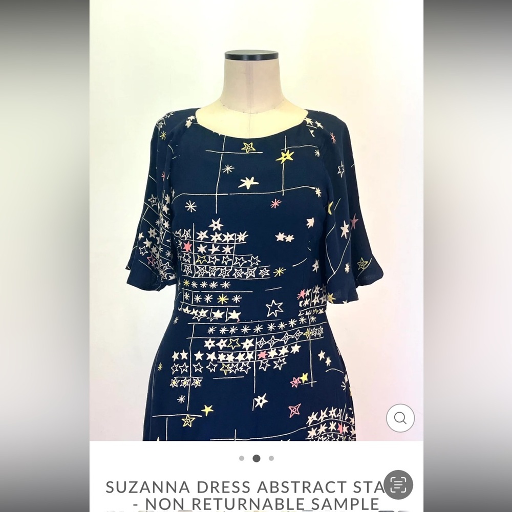 EMILY AND FIN | Suzanna Dress Abstract Stars [Sample Sale Item!] - Picture 2 of 8